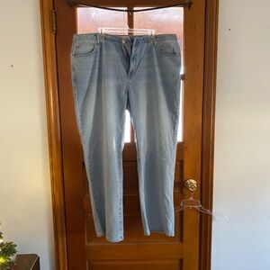 Seven 7 For All Mankind Blue Women's Loose Straight Leg Jeans Size 20 NWT